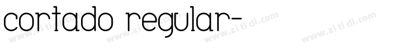 cortado regular字体转换